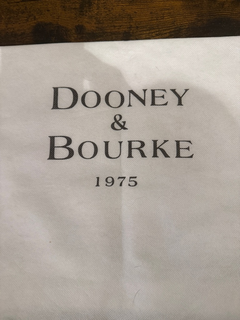 Dooney & Bourke Navy Tote with Tan Leather Trim - Picture 14 of 14